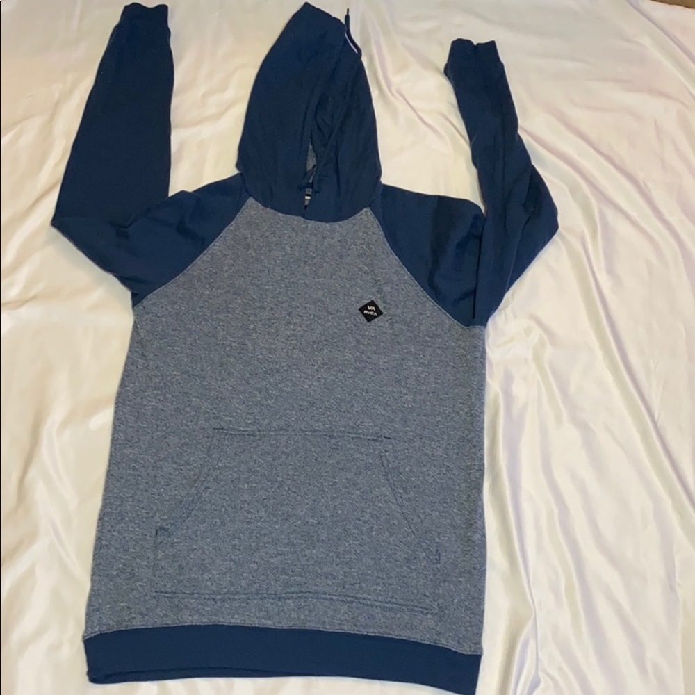 RVCA Heathered Pullover Hoodie w/ Front Pocket